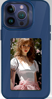 NFC DIY Picture Ink Phone Case for Iphone 16 15 14 13 Pro Max DIY Case Screen Phone Cover Cartoon Protection Funda Battery Free